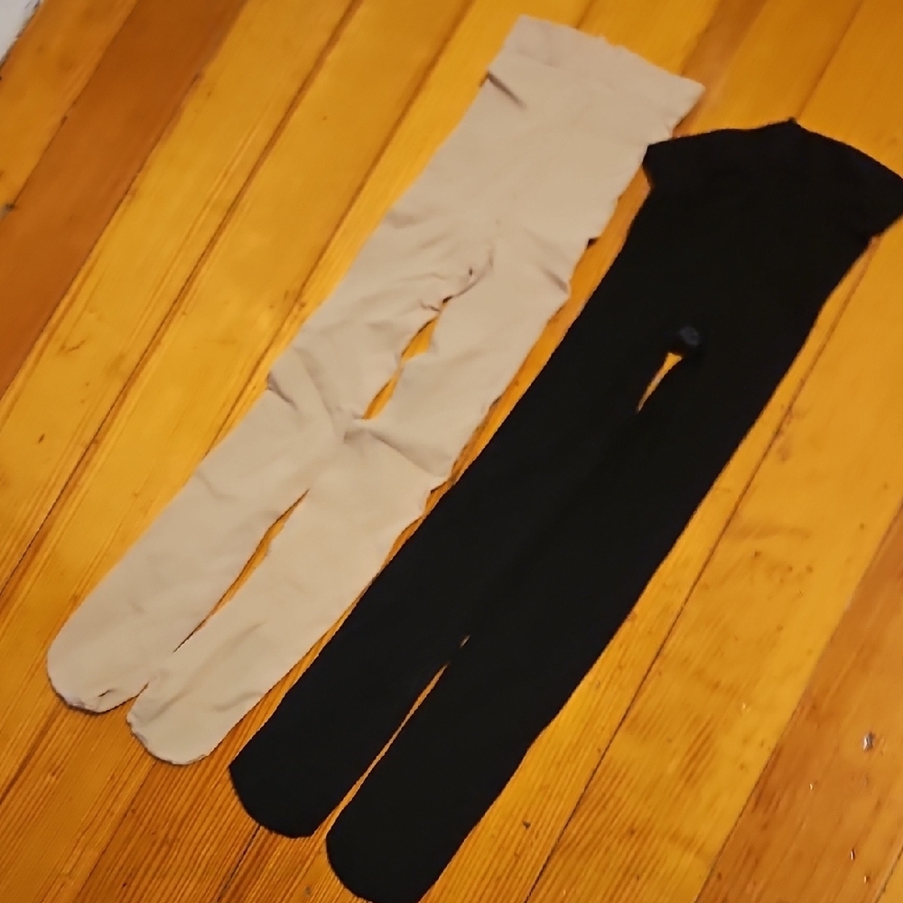 Black and Tan Tights Set